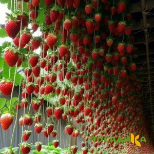 Клубника ампельная Анастасия купить по цене от 370р. в интернет-магазине «Посадика» с доставкой почтой в в Меленкие и по всей России – [изображение №1].